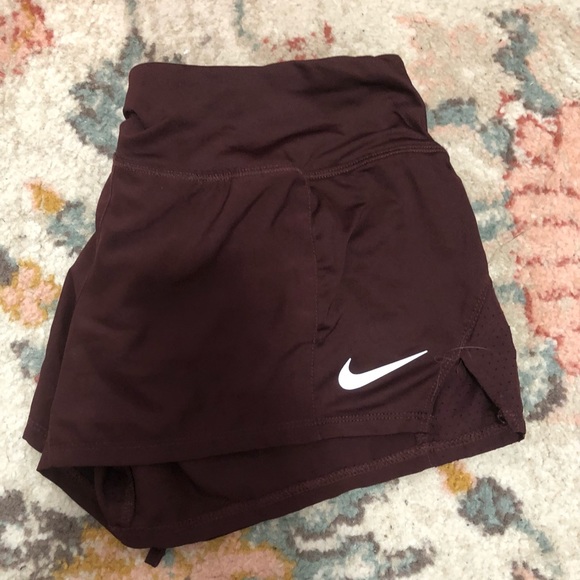 Nike split running shorts